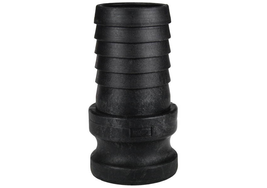 Polypropylene Cam & Groove Type E Adapter x Hose Shank Polypropylene Cam & Groove Type E Adapter x Hose Shank